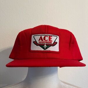 Rare Vintage New Old Stock Ace Hardware SnapBack hat with embroidered patch
